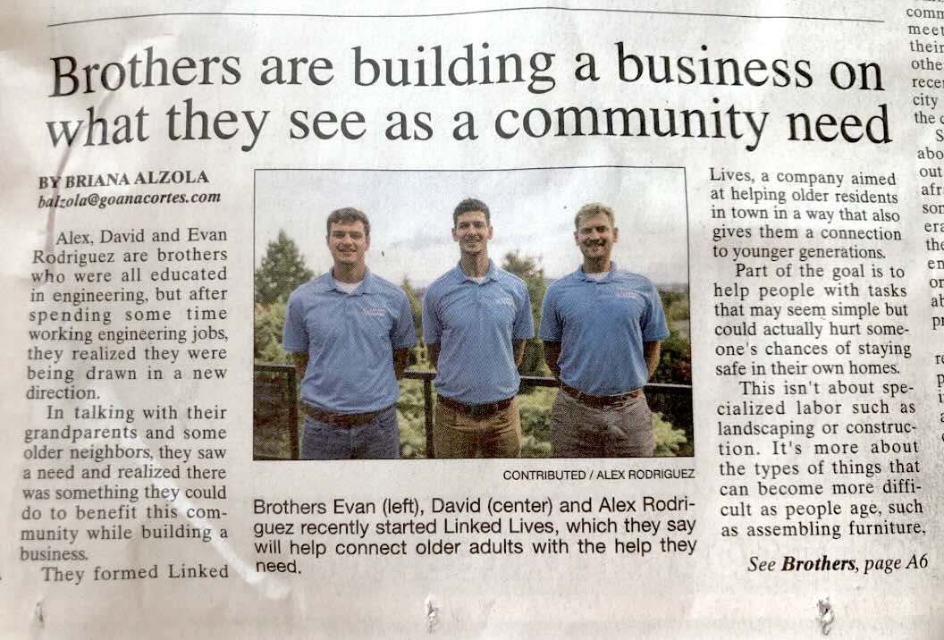 Local news story about Linked Lives